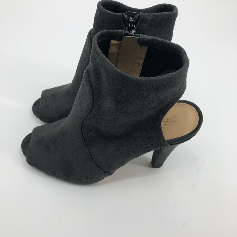 Michael Kors Gray Open Toe Booties